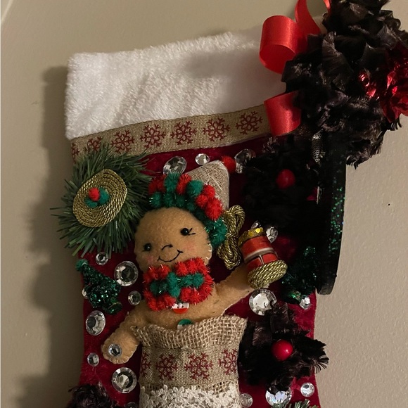 KEEPSAKE (Handcrafted) Luxury One-Of-A-Kind Christmas Stockings (Italian) - Picture 2 of 10